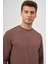 Toprak Örme Bisiklet Yaka Pamuklu Casual Slim Fit Dar Kesim Sweatshirt 1013245150 5