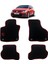 Volkswagen Golf 6 2009-2012 Halı Paspas R Logolu Kırmızı Kenarlı 1