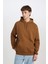 Oversize Geniş Kalıp Kapüşonlu Kanguru Cepli Basic Düz Sweatshirt X8287AZ24AU 2
