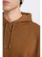 Oversize Geniş Kalıp Kapüşonlu Kanguru Cepli Basic Düz Sweatshirt X8287AZ24AU 4