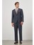 Koyu Lacivert Kendinden Mono Yaka 2 Düğme 4 Drop Comfort Fit Classic Takım Elbise 1001240190 2