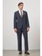 Koyu Lacivert Kendinden Mono Yaka 2 Düğme 6 Drop Comfort Fit Classic Takım Elbise 1001240189 2