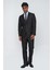 Siyah Gabardin Mono Yaka 4 Drop Comfort Fit Rahat Kesim Basic Takım Elbise 1001245009 2