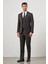 Siyah Kılıç Yaka Yelekli 6 Drop Slim Fit Classic Takım Elbise 1001245156 5