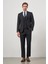 Koyu Lacivert Kılıç Yaka Yelekli 6 Drop Slim Fit Classic Takım Elbise 1001245156 2