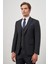 Koyu Lacivert Kılıç Yaka Yelekli 6 Drop Slim Fit Classic Takım Elbise 1001245156 5