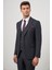 Koyu Lacivert Kılıç Yaka Yelekli 6 Drop Slim Fit Classic Takım Elbise 1001245153 3