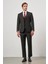 Siyah Kılıç Yaka Yelekli 6 Drop Slim Fit Classic Takım Elbise 1001245155 2