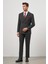 Siyah Kılıç Yaka Kruvaze 6 Drop Slim Fit Classic Takım Elbise 1001245157 2