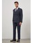 Koyu Lacivert Kılıç Yaka Kruvaze 6 Drop Slim Fit Classic Takım Elbise 1001245157 4
