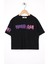 Baskılı Sıyah Renk Kız Çocuk Tshirt 1