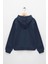Erkek Çocuk Lacivert Renkli Wake Up Work Out Baskılı Kapüşonlu Şardonlu Sweatshirt 2