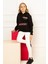 Kapüşonlu Uzun Kol Siyah Renk Kız Çocuk Sweatshirt 3