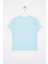 See You Baskılı Buz Mavisi Renk Erkek Çocuk Tshirt 3
