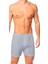 Erkek Rahat Kesim Paçalı Pamuklu Külot Boxer 3'lü Set 3