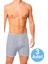 Erkek Rahat Kesim Paçalı Pamuklu Külot Boxer 3'lü Set 4