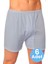 Erkek Rahat Kesim Paçalı Pamuklu Külot Boxer 6'lı Set 4
