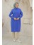 Kolları Ribanalı Yarım Fermuarlı Tunik Sax 24KT436 2