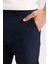Twill Chino Kumaş Pantolon Slim Fit Dar Kesim Dar Paça Basic Düz Cepli B2091AX24AU 5