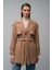 Apolet ve Pelerin Detaylı Reglan Kol Kaban Kamel 3078 4
