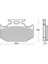 Bak Brakes Fmb-039 Kawasakı Kx F Klx Yamaha Yzf R125 2019-2020, Yuki Izci 250 Organik Kalite 2