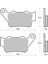 Bak Brakes Fmb-015 Bajaj Dominar 400, Pulsar 200 Ns, Bmw F650 Gs, Ducatı, Honda Cb 500. Arka Fren Balatası Organik Kalite 2