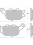 Bak Brakes Fmb-016 Honda Cb 400, Cb 500,Cb 600, Cbr 600, Cbr 900, Cbf 600, Nc 700, Mondıal Drıft L, Yamaha, Kawasaki Versys 650, Suzuki V-Strom 250, Csxr 250. Arka Fren Balatası Organik Kalite 2