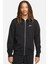 Silver Full Zip Mens Hoodie Kapüşonlu Fermuarlı Siyah Sweatshirt 1