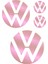 Volkswagen 2021 Passat Polo Tiguan Golf Ön Ve Arka Logo Dekorasyon Sticker Set 1