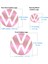 Volkswagen 2021 Passat Polo Tiguan Golf Ön Ve Arka Logo Dekorasyon Sticker Set 4