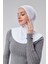 Tesettür Penye Sporcu Boyunluklu Hijab Bone S200 Beyaz 2