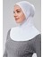 Tesettür Penye Sporcu Boyunluklu Hijab Bone S200 Beyaz 4
