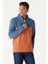 Erkek Indıgo-kıremıt Standart Fit Normal Kesim Günlük Rahat Çift Renkli Polar Spor Sweatshirt 2