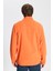 Erkek Turuncu Anti-pilling Tüylenme Yapmayan Standart Fit Dik Yaka Soğuk Geçirmez Polar Sweatshirt 5