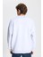 Erkek Kar Melanj Standart Fit Normal Kesim Içi Polarlı 3 Iplik Bisiklet Yaka Sweatshirt 5