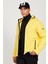Erkek Sarı Standart Fit Normal Kesim Dik Yaka Softshell Mont 1