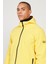 Erkek Sarı Standart Fit Normal Kesim Dik Yaka Softshell Mont 5
