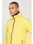 Erkek Sarı Standart Fit Normal Kesim Dik Yaka Softshell Mont 6