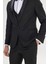 ALTINYILDIZ CLASSICS Erkek Siyah Slim Fit Dar Kesim Kırlangıç Yaka Desenli Yelekli Smokin Takım 7