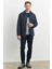 ALTINYILDIZ CLASSICS Erkek Lacivert Standart Fit Normal Kesim Bebe Yaka Fermuar Cepli Rüzgar Geçirmez Overcoat 2