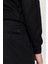 ALTINYILDIZ CLASSICS Erkek Siyah Slim Fit Dar Kesim Gabardin Kumaş Desenli Pamuklu Esnek Beli Lastikli Pantolon 3