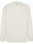 Real Madrid Lisanslı 3 İplik Pamuklu Oversize Fit Bol Kesim Erkek Açık Bej Bisiklet Yaka Sweatshirt 9
