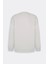 Harvard Lisanslı 3 İplik Pamuklu Oversize Fit Bol Kesim Erkek Ekru Bisiklet Yaka Sweatshirt 7