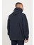 Erkek Indigo Melanj Oversize Bol Kesim Içi Polarlı 3 Iplik Kapüşonlu Sweatshirt 8