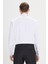 ALTINYILDIZ CLASSICS Erkek Beyaz Kırışmaz Kumaşlı Slim Fit Dar Kesim %100 Pamuk Siyah Detaylı Ata Yaka Gömlek 5