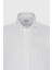 ALTINYILDIZ CLASSICS Erkek Beyaz Kırışmaz Kumaşlı Slim Fit Dar Kesim %100 Pamuk Siyah Detaylı Ata Yaka Gömlek 6