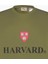 Erkek Haki Harvard Lisanslı 3 İplik Pamuklu Oversize Fit Bol Kesim Bisiklet Yaka Sweatshirt 8