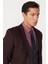 ALTINYILDIZ CLASSICS Erkek Bordo-Gri Slim Fit Dar Kesim Mono Yaka Desenli Yelekli Takım Elbise 5