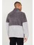 Erkek A.melanj G.melanj Standart Fit Dik Yaka Kanguru Cepli Çift Renkli Sherpa Polar Sweatshirt 5