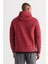 AC&Co / Altınyıldız Classics Erkek Bordo Standart Fit Içi Polarlı 3 Iplik Kapüşonlu Kanguru Cepli Pamuklu Sweatshirt 6